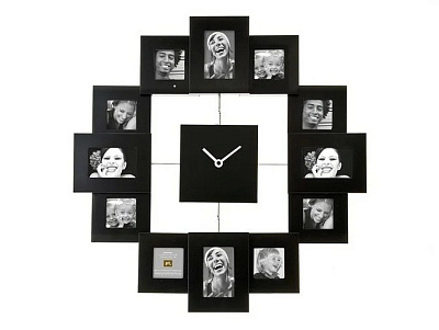 Часы настенные Family Time/Фэмили Тайм, для 12 фотографий