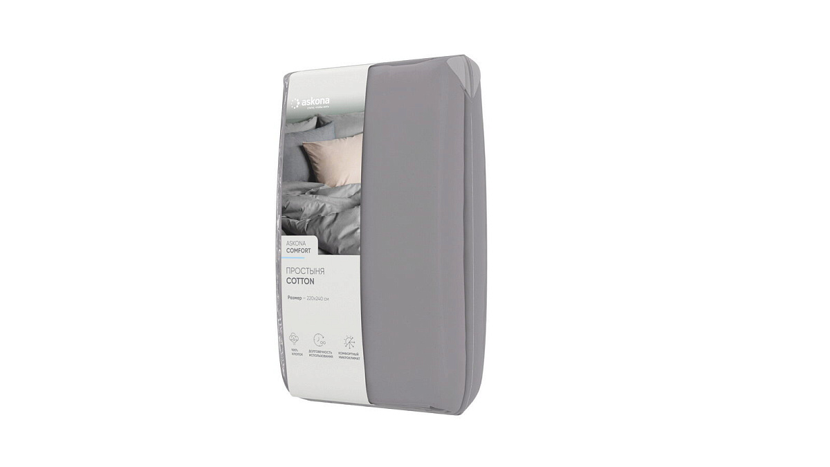Простынь 220*240 Askona Comfort Cotton (Комфортный Хлопок)